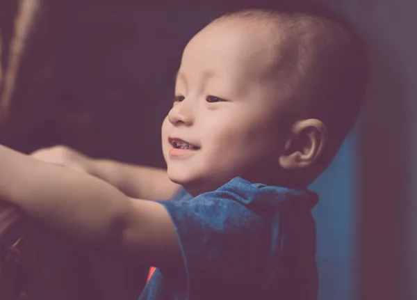 Stock photo of a smiling toddler